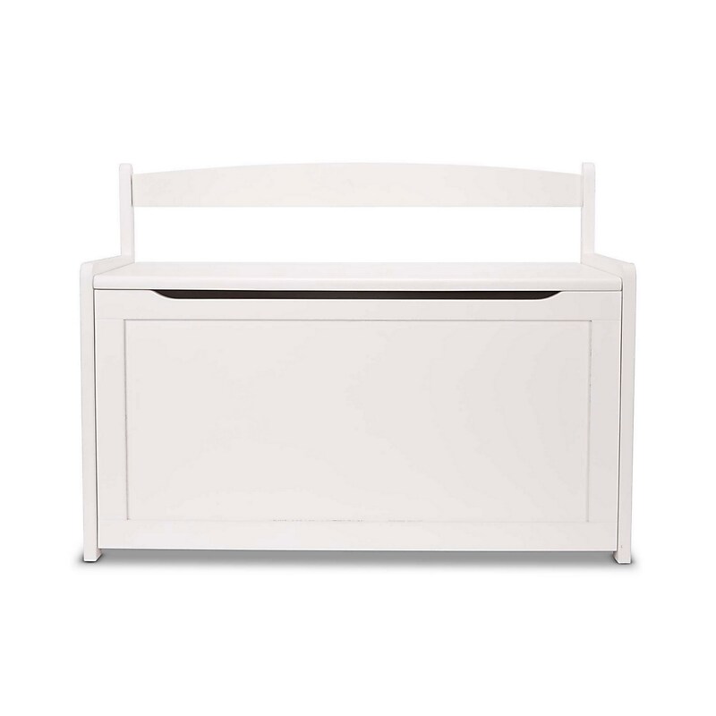 Wooden Toy Chest, White image 1