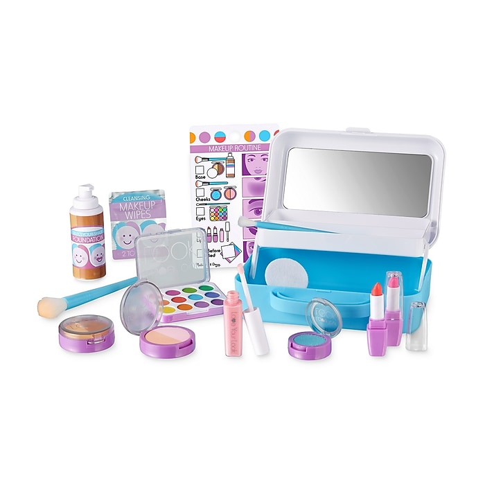 Melissa Doug Love Your Look Pretend Makeup Kit Play Set, 16