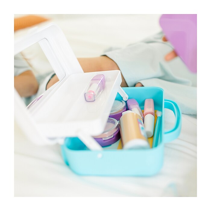 Melissa Doug Love Your Look Pretend Makeup Kit Play Set, 16