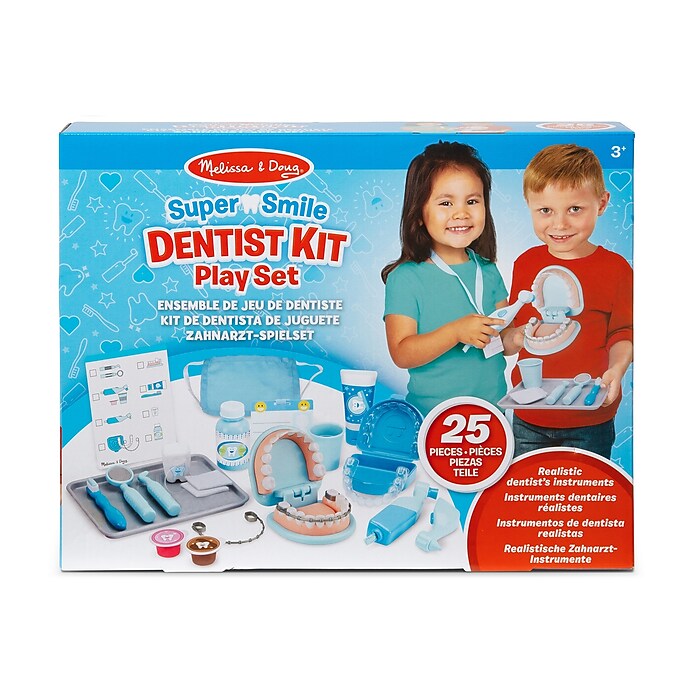 Melissa & Doug Super Smile Dentist Kit With Pretend Play Set of