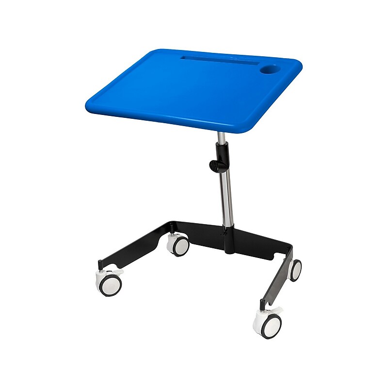 Kore Design Kids Sit-Stand Mobile Student Desk, Adjustable 31-38", Blue image 1
