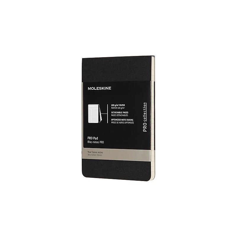 Moleskine Notepad, 3.5" x 5.5", Black, 96 Sheets/Pad (620909) image 1