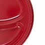 JAM Paper 10 1/4" 3-Compartment Plastic Plates, Red, 20 Plates/Pack (10255CPGLS)~#|#~sp228808604_sc7