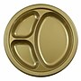 JAM Paper 10 1/4" 3-Compartment Plastic Plates, Gold, 20 Plates/Pack (10255CPGLS)~#|#~sp228808756_sc7