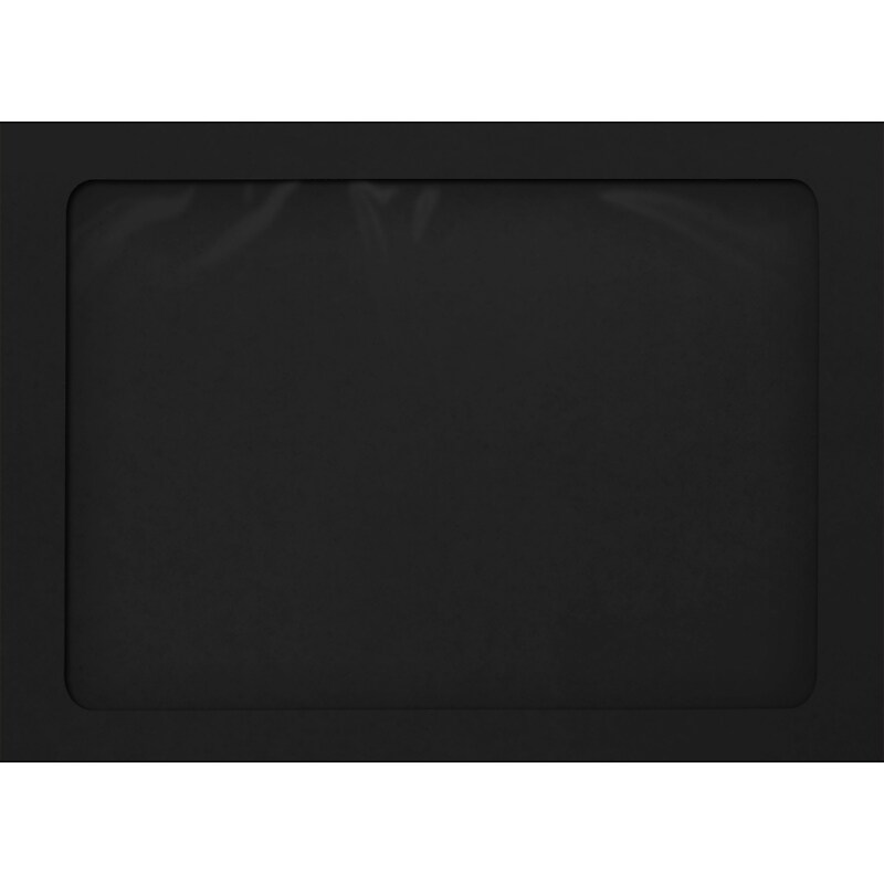 JAM Paper A7 Full Face Window Envelopes, Peel & Press, 5 1/4 x 7 1/4, Midnight Black, 50 Pack (A7FFW-56-50) image 1