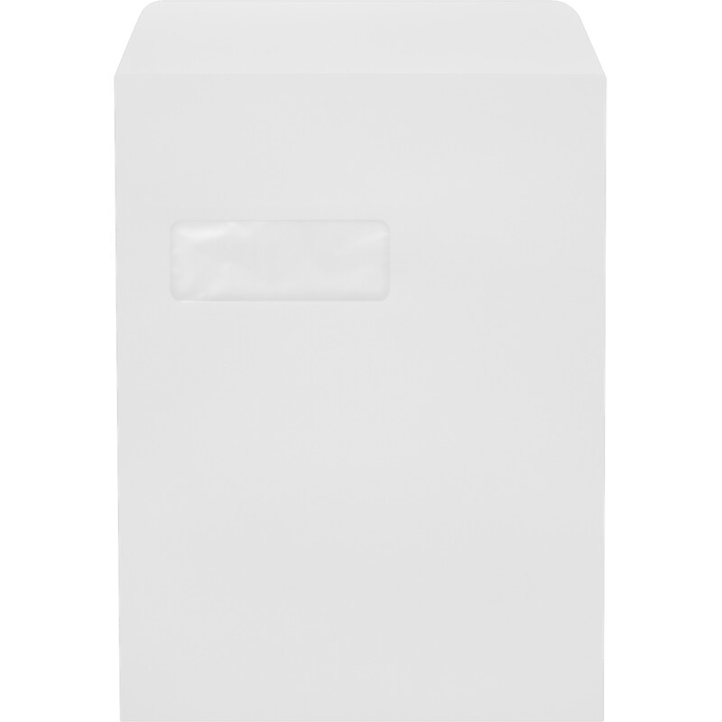 JAM Paper 9 x 12 Open End Window Envelopes, 28lb, White, 1000 Pack (1590PS-1M) image 1