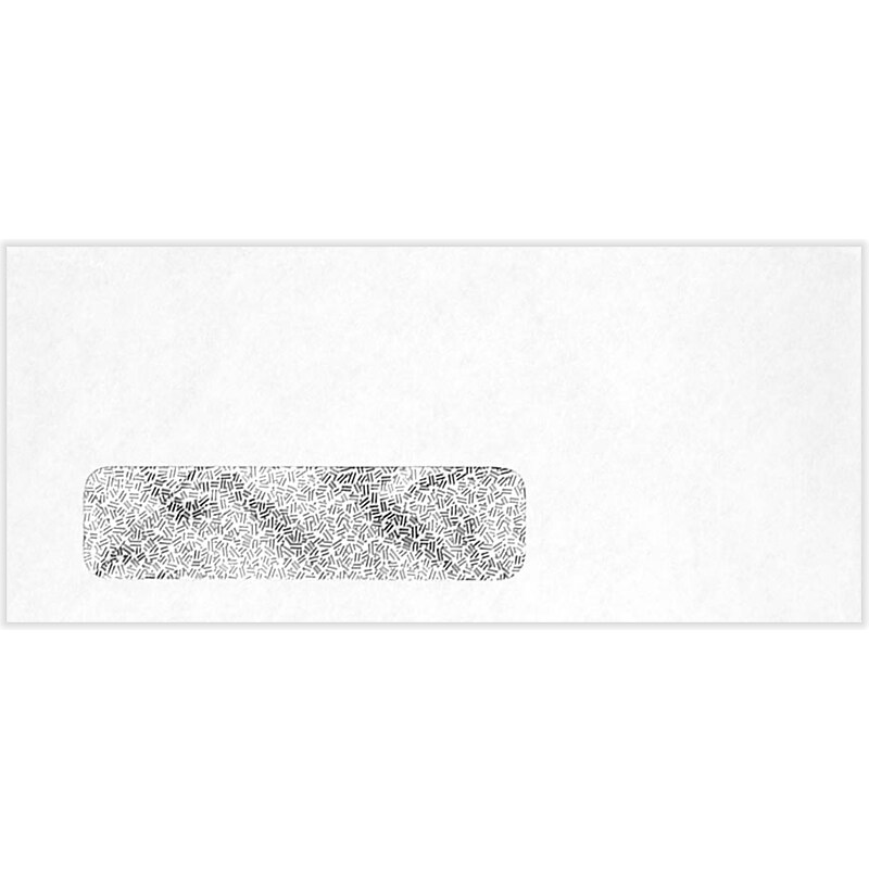 JAM Paper Gummed Security Tinted #10 Business Envelopes, 4 1/8" x 9 1/2", White, 1000/Pack (45161-1M) image 1