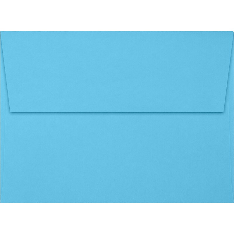 JAM Paper A6 Square Flap Envelopes, Peel & Press, 60lb, 4 3/4 x 6 1/2, Bright Blue, 50 Pack (4875-13-50) image 1