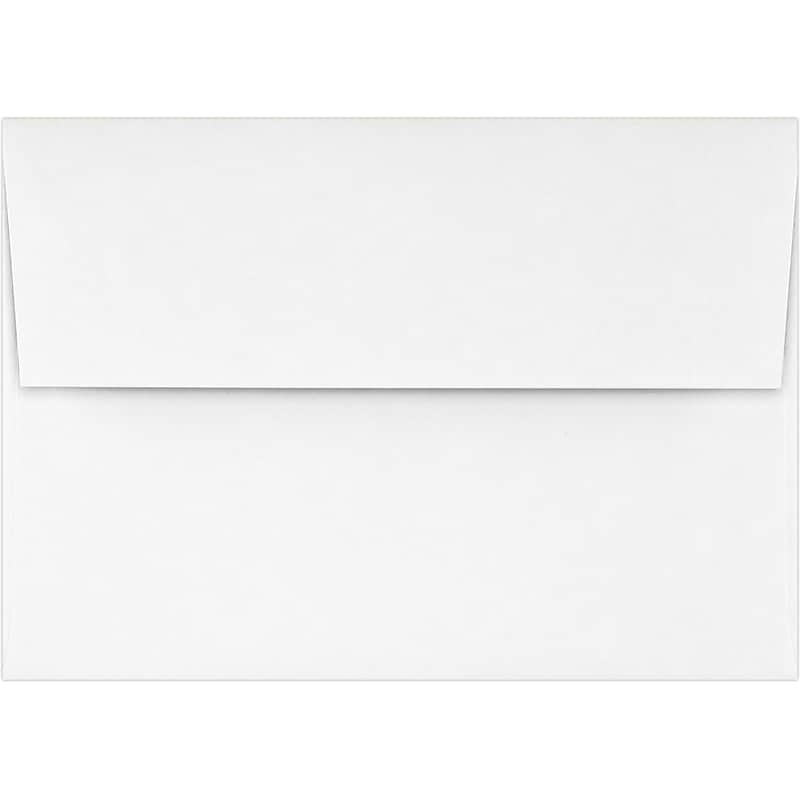 JAM Paper A1 Square Flap Envelopes, Peel & Press, 32lb, 3 5/8 x 5 1/8, White, 50 Pack (4865-32IJ-50) image 1