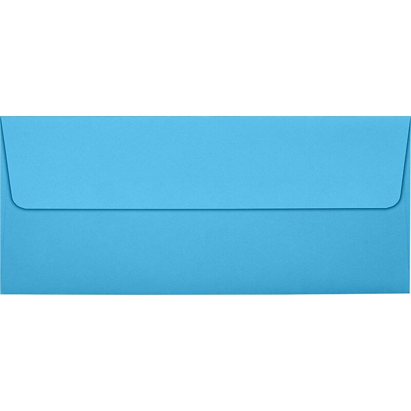 JAM Paper Self Seal #10 Business Envelopes, 4 1/8" x 9 1/2", Blue, 50/Pack (5360-13-50) image 1