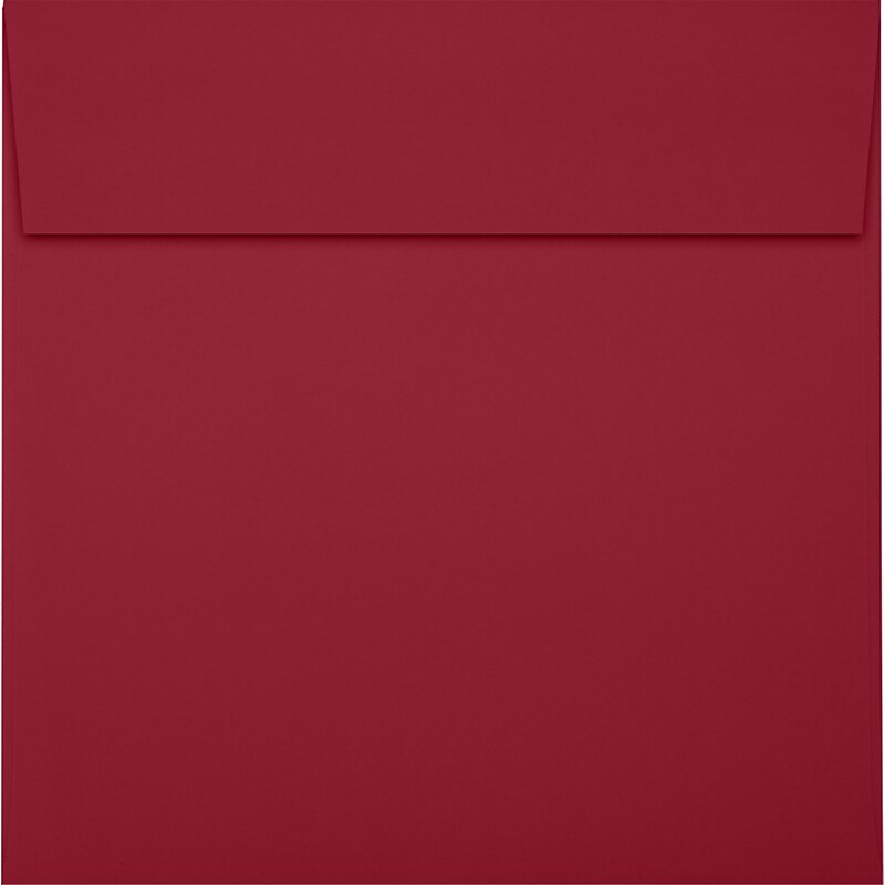 JAM Paper Square Envelopes, Peel & Press, Garnet Red, 6 x 6, 500 Pack (8525-101-500) image 1
