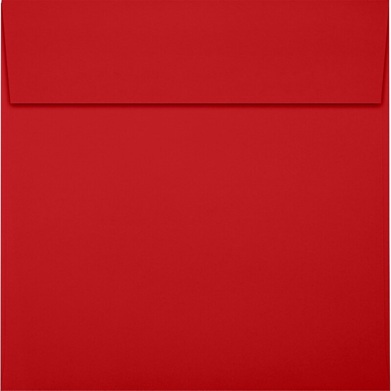 JAM Paper Square Envelopes, Holiday Red, 6 1/4 x 6 1/4 , 50/Pack (8530-20-50) image 1