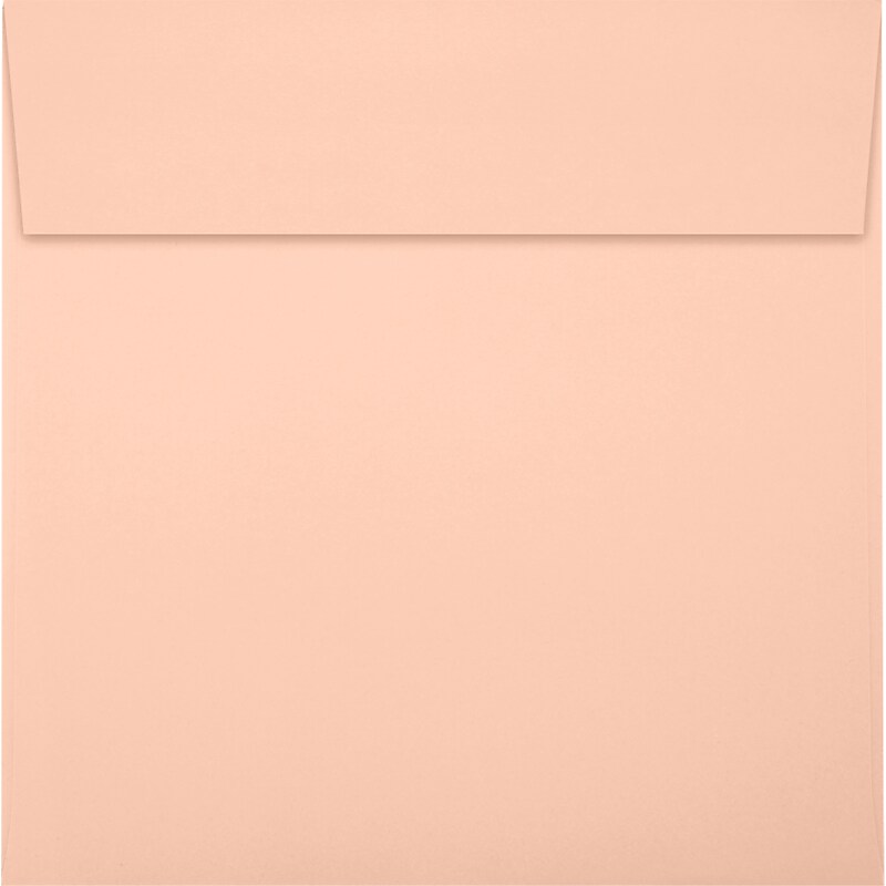 JAM Paper Square Envelopes, Peel & Press, 60lb Blush Pink, 6 1/4 x 6 1/4, 50 Pack, (8530-114-50) image 1
