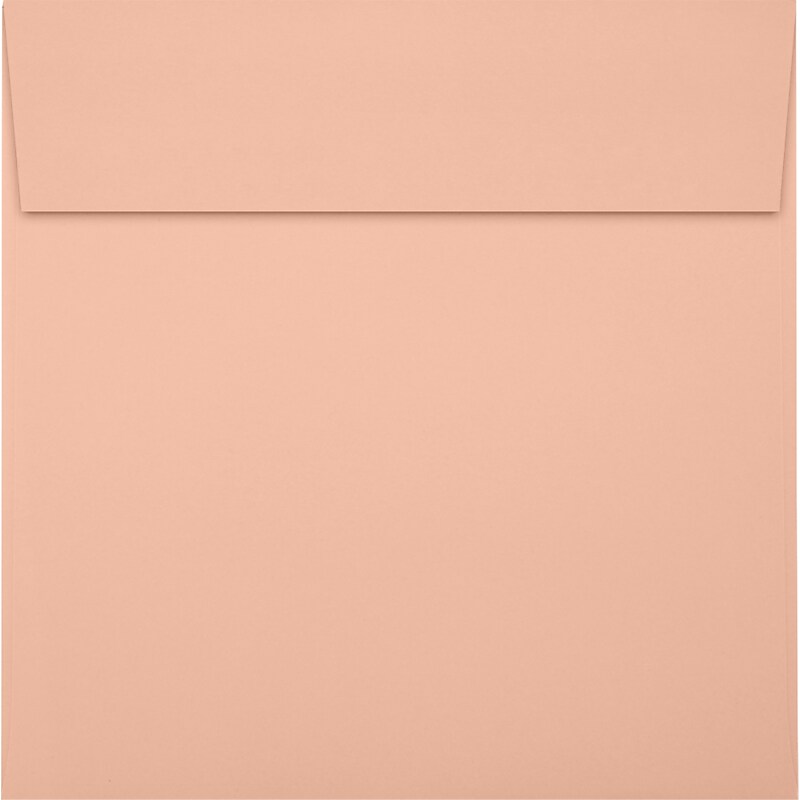 JAM Paper Square Envelopes, Peel & Press, Blush, 6 x 6, 50 Pack (8525-114-50) image 1