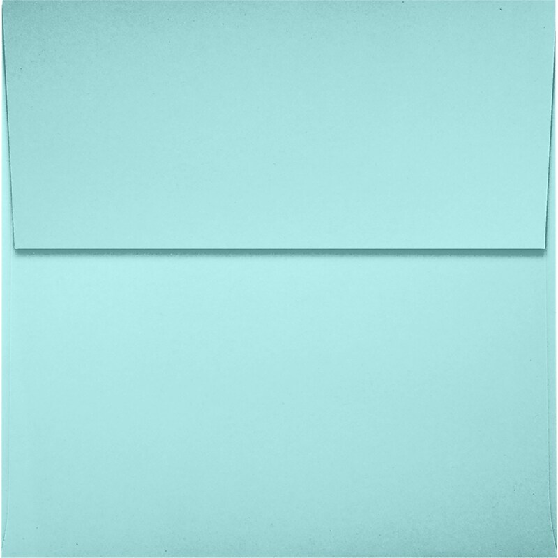 JAM Paper Square Envelopes, Peel & Press, Seafoam, 3 1/4 x 3 1/4, 500 Pack (8503-113-500) image 1