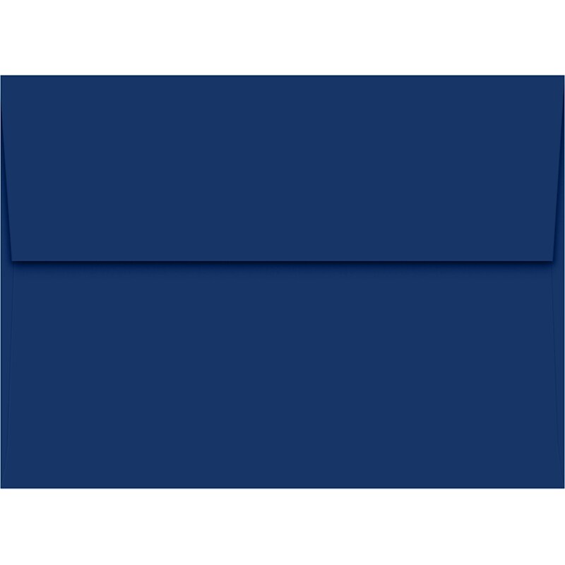 JAM Paper A7 Square Flap ,Peel & Press, Navy, 5 1/2 x 7 1/2, 50 Pack (4980-205-50) image 1