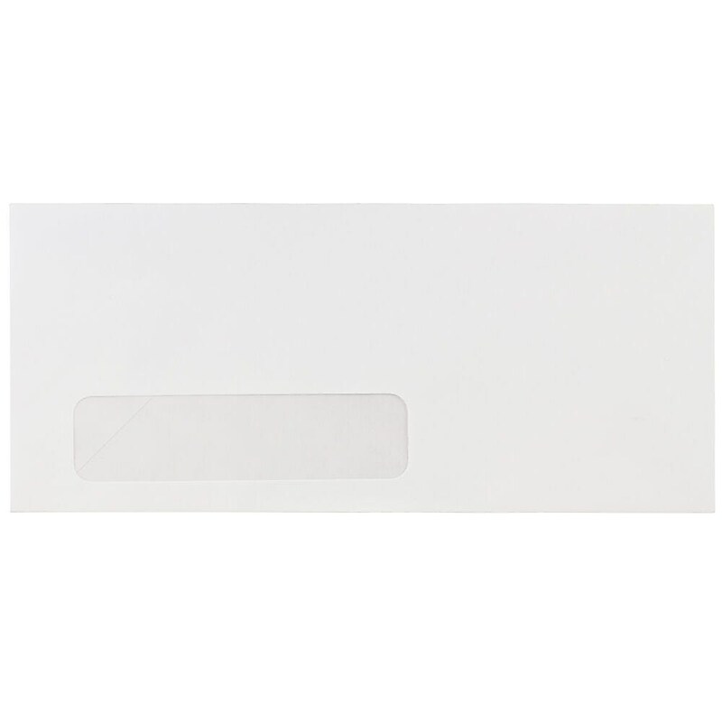 JAM Paper Self Seal #10 Business Envelopes, 4 1/8" x 9 1/2", White, 1000/Pack (43703-1M) image 1
