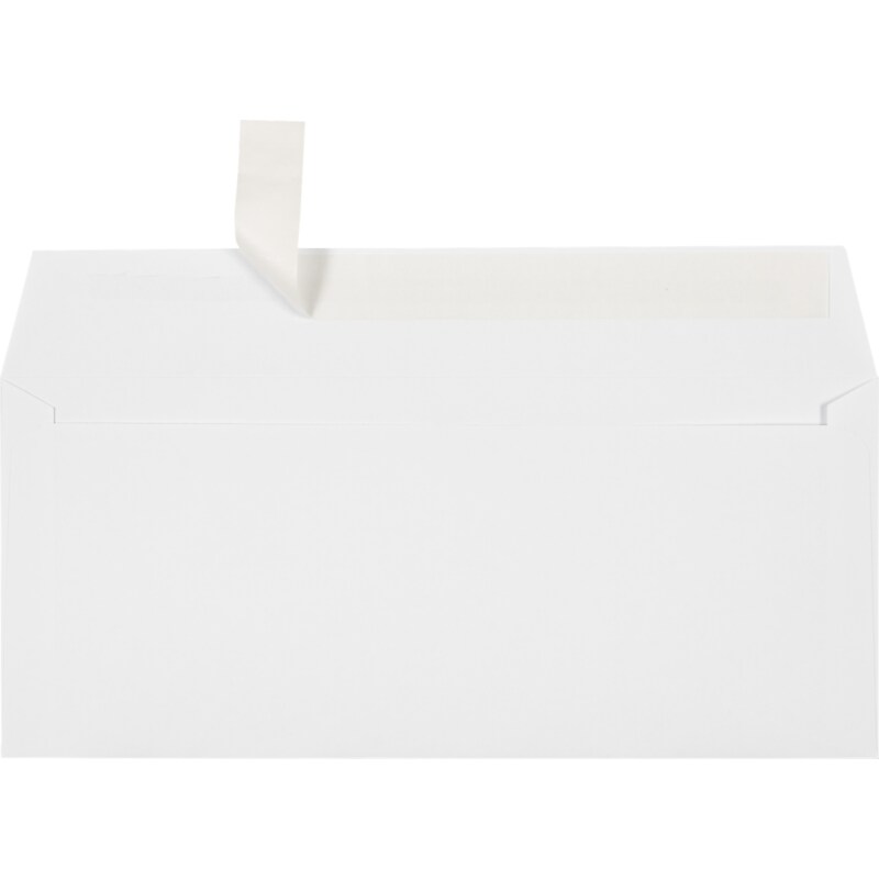 JAM Paper Self Seal #10 Business Envelopes, 4 1/8" x 9 1/2", White, 1000/Pack (75746-1M) image 1