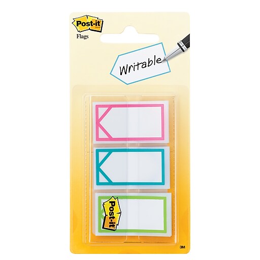Postit® Memo Arrow Flags, Assorted Colors, 1", 60 Flags/Pack (682ARROW) at Staples