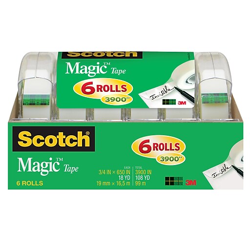 Scotch® Magic™ Tape with Refillable Dispenser Staples