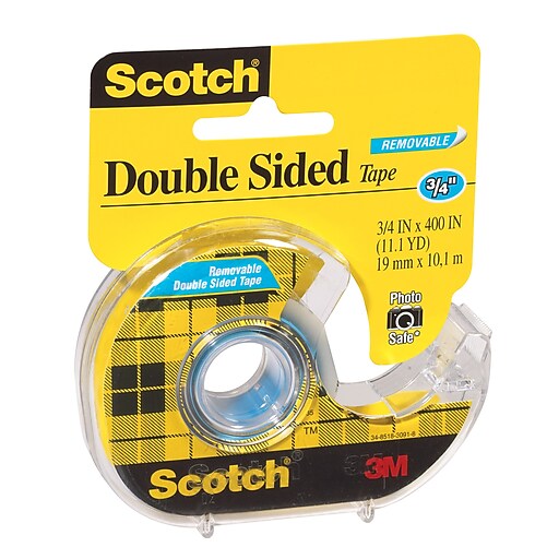 Scotch Double Sided Tape with Dispenser Staples