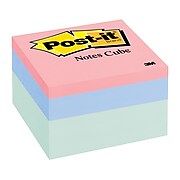 Post-it® Notes, 3" x 3" Seafoam Wave, 490 Sheets/Pad, 1 Pad/Pack (2056-PP)