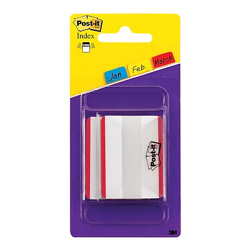 Postit® 2" Red Durable Tabs, 50 Tabs/Pack at Staples
