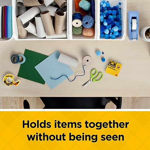 Scotch® Permanent Double Sided Tape Refill, 1/2" x 36 yds., 3" Core, 2