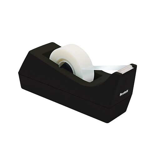 Scotch® Classic Desktop Tape Dispenser, Black, 1" Core, Made From 100