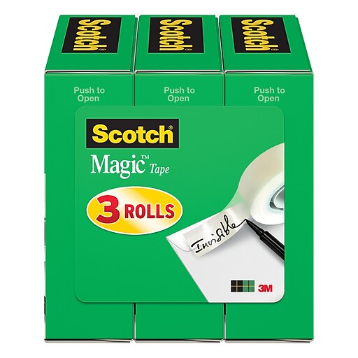 3/Pack 3/4" X 800" Invisible Tape Refill 