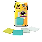 Post-it® Super Sticky Full Adhesive Notes, 2" x 2" Bora Bora Collection, 25 Sheets/Pad, 8 Pads/Pack (F220-8SSFM)