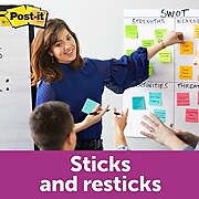 Post-it® Super Sticky Notes, 3" x 3" Miami Collection, 90 Sheets/Pad, 24 Pads/Pack (654-24SSCYM)