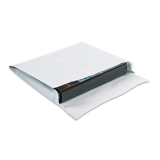 ShipLite Expandable Envelope, 10" x 15" x 2", White, 100/Case