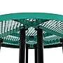 Flash Furniture Creekside Outdoor Picnic Table with Mesh Seats and Umbrella Hole, Green (SLFEMR46GN)~#|#~sp229600734_sc7