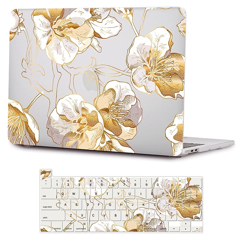 SaharaCase HybridFlex Arts 13" Laptops Case for Apple MacBook Pro, Clear Floral (LT00024) image 1