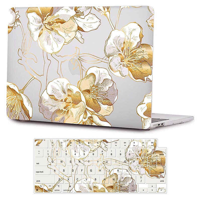 SaharaCase HybridFlex Arts 16" Laptop Case for Apple MacBook Pro, Clear Floral (LT00038) image 1