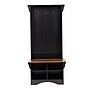 Flash Furniture Paisley Engineered Wood Hall Tree with Bench and Storage, Black with Walnut Seat (NANHT06BLKWNT)~#|#~sp229675284_sc7