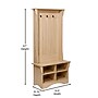 Flash Furniture Paisley Engineered Wood Hall Tree with Bench and Storage, Weathered Wood (NANHT06WTHWD)~#|#~sp229675318_sc7