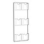 Azar Brochure Holder, Vertical, Wall Mounted, Clear Acrylic, 2/Box (252067)~#|#~sp23048241_sc7