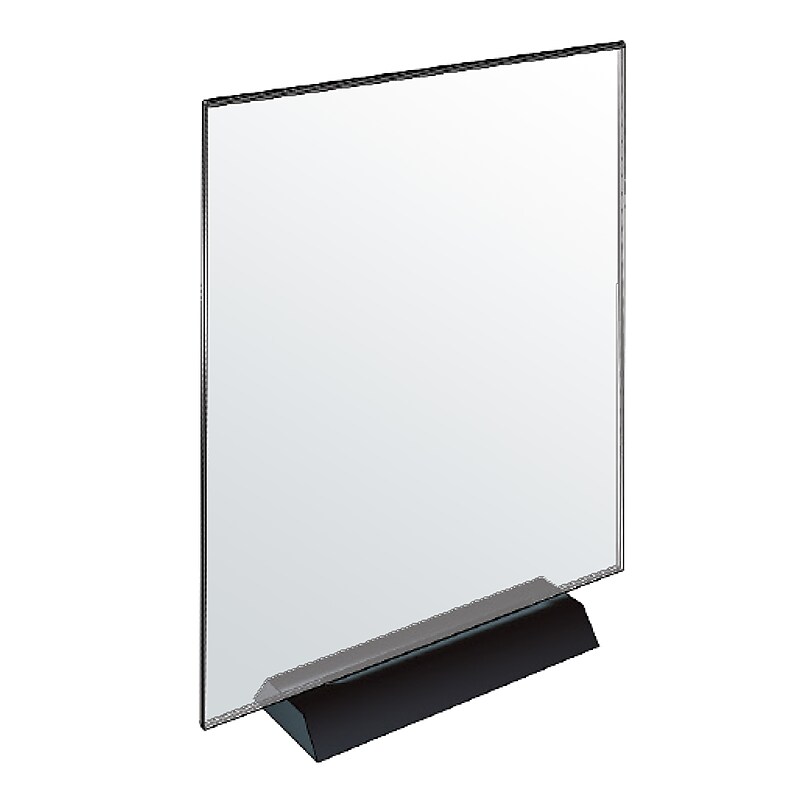 Azar Sign Holder, 8.5" x 11", Vertical, Clear Acrylic, 2/Box (108802) image 1