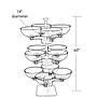 Azar Accessory Holder, 36" x 60", Vertical, Freestanding, Clear, Plastic (750344)~#|#~sp23048251_sc7