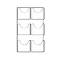 Azar Magazine Holder, 33.6" x 18.8", Vertical, Wall Mounted, Clear Acrylic, 2/Box (252098)~#|#~sp23048254_sc7
