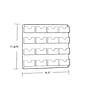Azar Card Holder, 16 Pocket, , Wall Mounted, Clear Acrylic, 2/Box (252084)~#|#~sp23048261_sc7