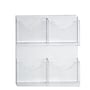 Azar Magazine Holder, 21.5" x 18.8", Vertical, Wall Mounted, Clear Acrylic, 2/Box (252096)~#|#~sp23048266_sc7