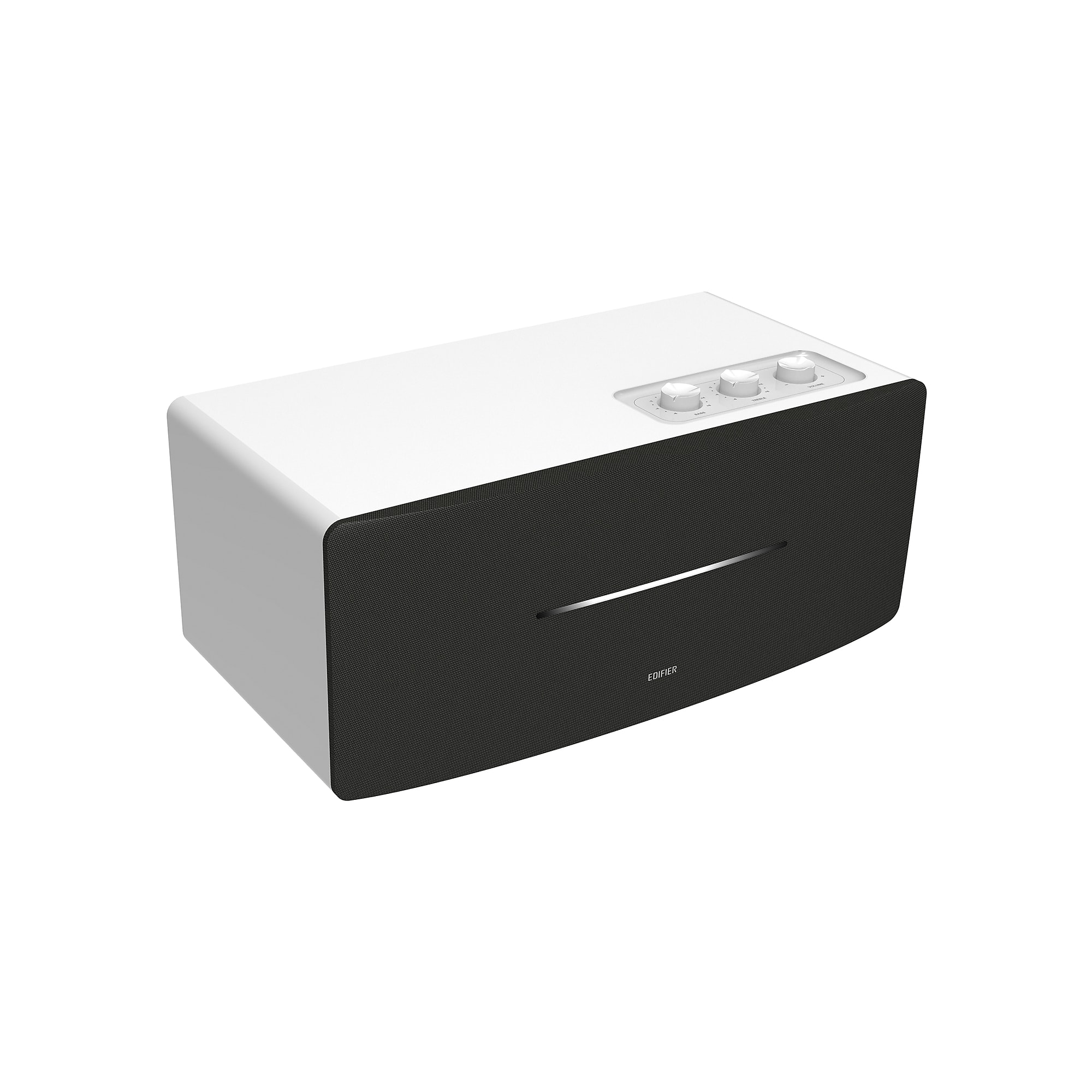 Edifier Wireless Bluetooth 70W Amplified Integrated Desktop Stereo Speaker with Remote, White (D12) Sansujyuku sansujyuku.com