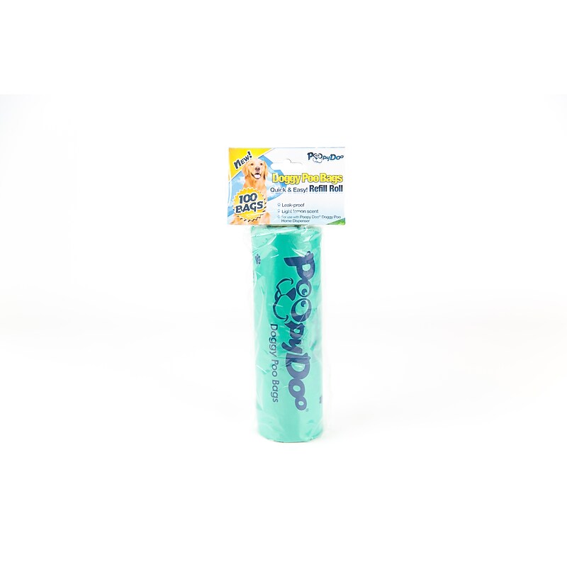 Poopy Pouch Doggy Doo Pet Waste Bags, Green, 12 Rolls/Case (RPD-DOGGY BAGS) image 1