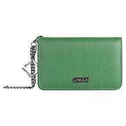 Lencca Lady Clutch Wallet Wristlet Case fits Iphone 8, Iphone 7, Iphone 6s, iphone SE, Green (LENLEA004)