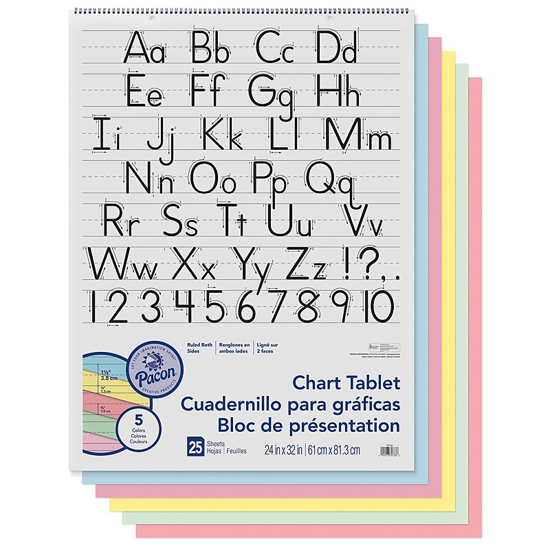 Pacon Wall Chart, 24" x 32" (PAC74733) image 1