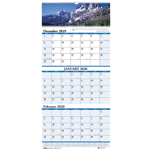 House of Doolittle 2019 ThreeMonth Earthscapes Scenic Vertical Wall