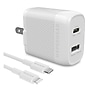 HyperGear SpeedBoost PD Dual-Output Lightning Wall Charger Kit, 25W, White (15627)~#|#~sp231304512_sc7